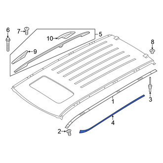 Nissan OE - Right Roof Molding Seal