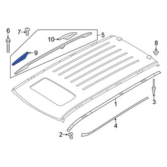 Nissan OE - Front Left Roof Luggage Carrier Side Rail Cap