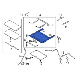 Nissan OE - Sunroof Frame