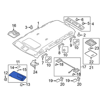 Nissan OE - Left Sun Visor