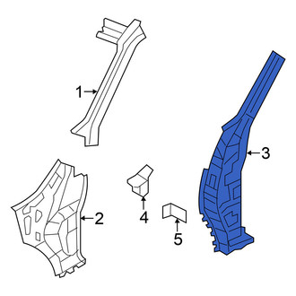 Nissan OE - Left Body A-Pillar Reinforcement