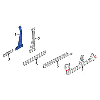 Nissan OE - Left Body B-Pillar