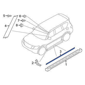 Nissan OE - Left Rocker Panel Guard
