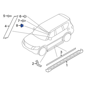 Nissan OE - Windshield Molding Grommet