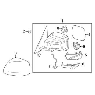 Nissan OE - Front Door - Outside Mirrors