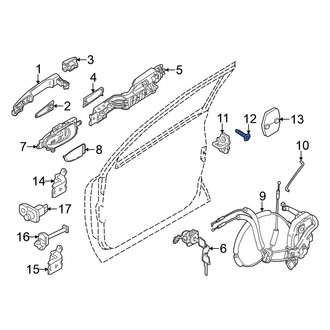 Nissan OE - Door Lock Striker Plate Screw