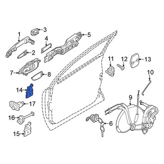 Nissan OE - Front Left Upper Door Hinge