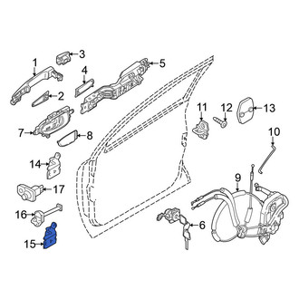 Nissan OE - Front Left Upper Door Hinge