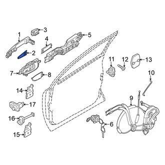 Nissan OE - Exterior Door Handle Gasket