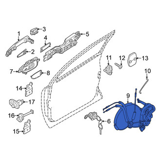 Nissan OE - Front Left Door Latch Assembly