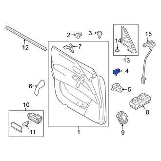 Nissan OE - Lower Body B-Pillar Trim Panel Clip