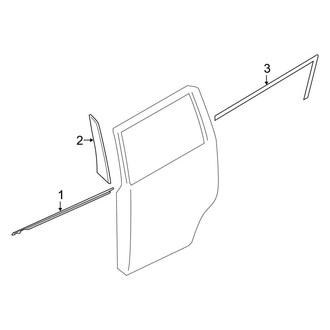 Nissan OE - Rear Door - Exterior Trim