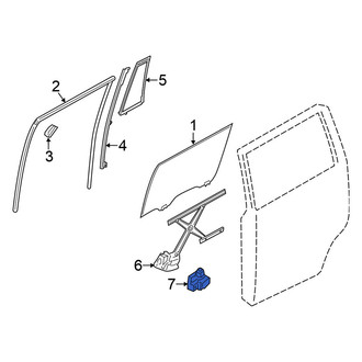 Nissan OE - Left Window Motor