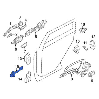 Nissan OE - Rear Left Door Check