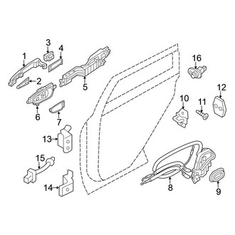 Nissan OE - Rear Door - Lock & Hardware