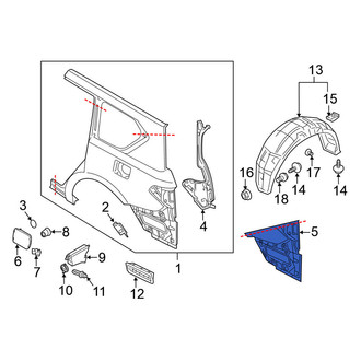 Nissan OE - Rear Left Quarter Panel Extension