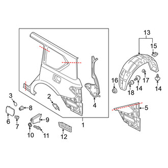 Nissan OE - Quarter Panel & Components