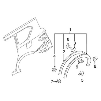 Nissan OE - Quarter Panel - Exterior Trim