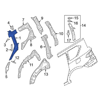 Nissan OE - Left Body C-Pillar