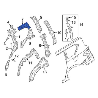 Nissan OE - Front Left Roof Side Rail