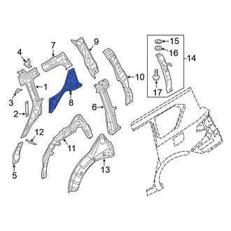 Nissan OE - Rear Left Quarter Panel Reinforcement