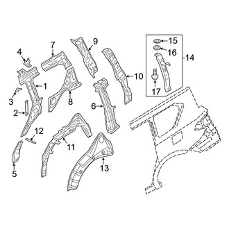 Nissan OE - Quarter Panel - Inner Structure