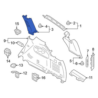Nissan OE - Left Body C-Pillar Trim Panel