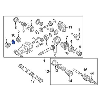Nissan OE - Rear Differential Pinion Seal