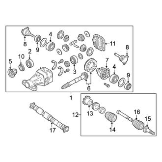 Nissan OE - Rear Suspension - Axle & Differential