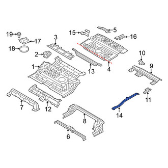 Nissan OE - Rear Left Floor Side Rail