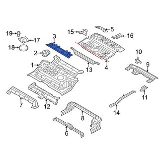 Nissan OE - Rear Upper Floor Pan Reinforcement