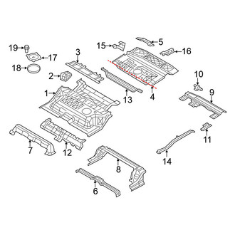 Nissan OE - Rear Body & Floor - Floor & Rails