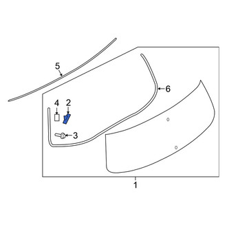 Nissan OE - Upper Back Glass Clip
