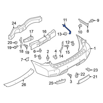 Nissan OE - Left Outer Bumper Cover Brace