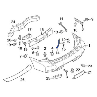 Nissan OE - Left Inner Bumper Cover Brace