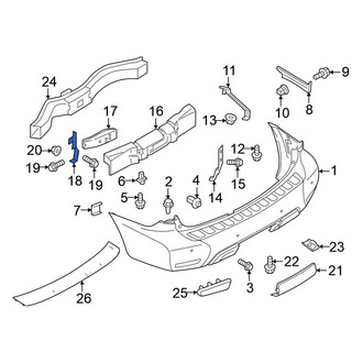 Nissan OE - Left Bumper Cover Reinforcement Bracket