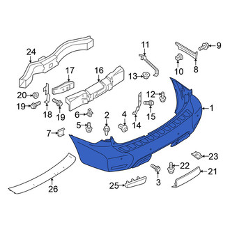 Nissan OE - Rear Bumper Cover