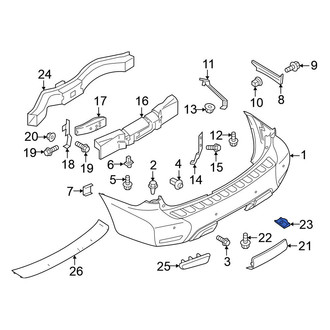 Nissan OE - Bumper Cover Spacer Panel Nut