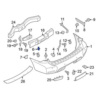Nissan OE - Right Bumper Cover Bracket