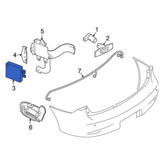 Nissan OE - Rear Right Blind Spot Detection System Warning Sensor