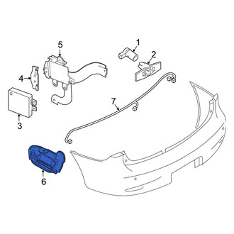 Nissan OE - Rear Left Bumper Splash Shield