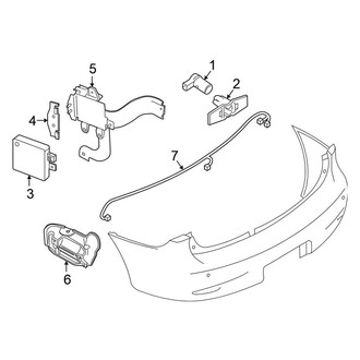 Nissan OE - Rear Bumper - Electrical Components