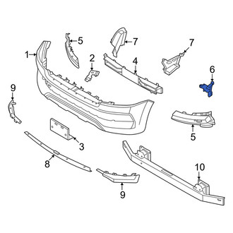 Nissan OE - Front Right Bumper Cover Spacer Panel