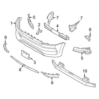 Nissan OE - Front Bumper & Grille - Bumper & Components (Bumper Cover)