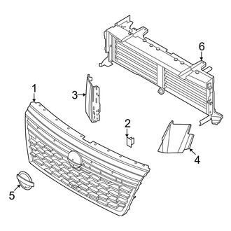Nissan OE - Front Bumper & Grille - Grille & Components