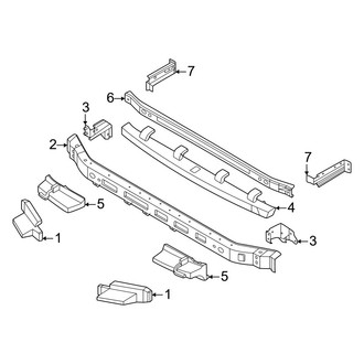 Nissan OE - Front Bumper & Grille - Bumper & Components (Support Structure), (PRO-4X)