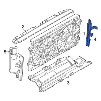 Nissan OE - Front Right Radiator Support Baffle