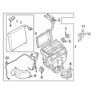 Nissan OE - Air Conditioner & Heater - Evaporator & Heater Components
