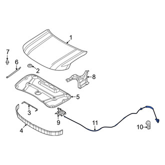 Nissan OE - Front Hood Release Cable