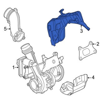 Nissan OE - Left Upper Turbocharger Mount Heat Shield